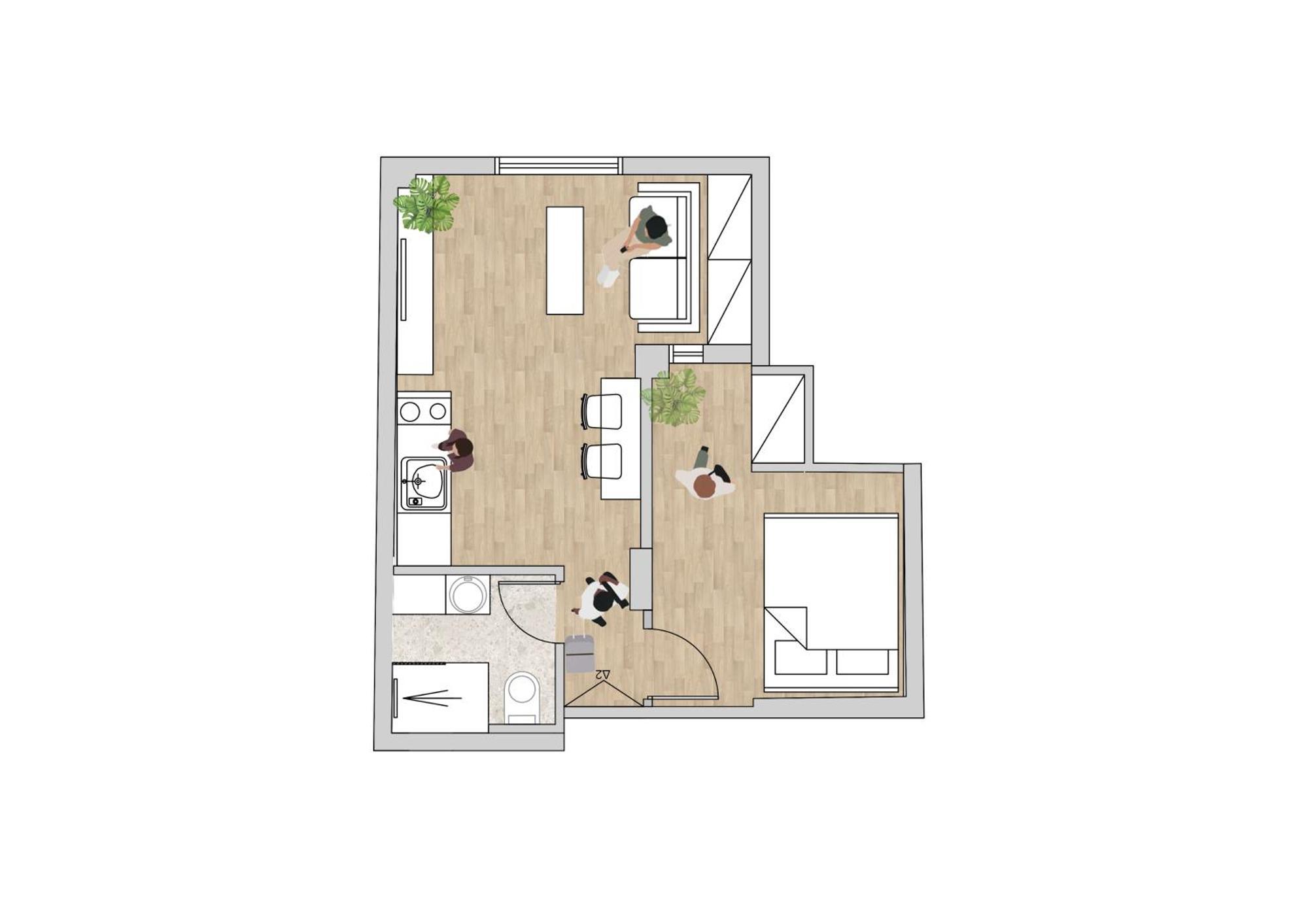 Honey Oak & Cream Patio By Nest Apartment Солун Екстериор снимка